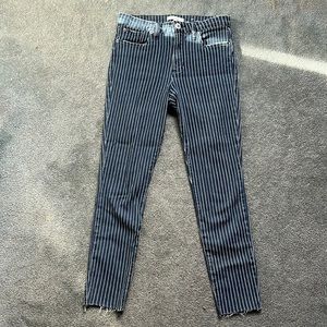 Pinstripe jeans
